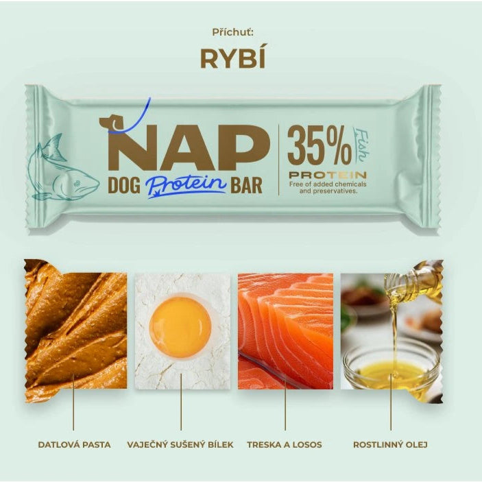 NAP Psí proteinová tyčinka - Rybí 50g